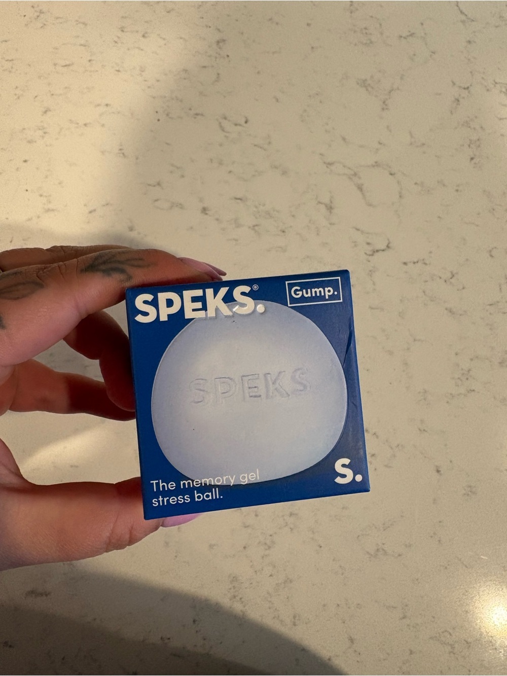 Speks Memory Gel Stress Ball — Dew